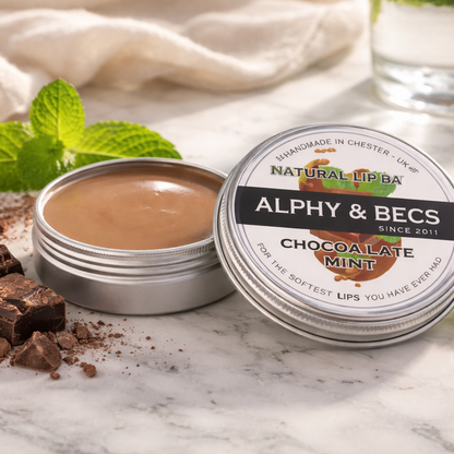 Natural Vegan Lip Balm - Chocolate & Mint - 15ml