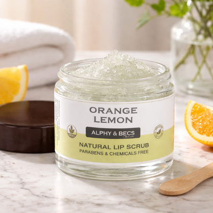Sugar Lip Scrub - Orange & Lemon - Vegan - 60gr.
