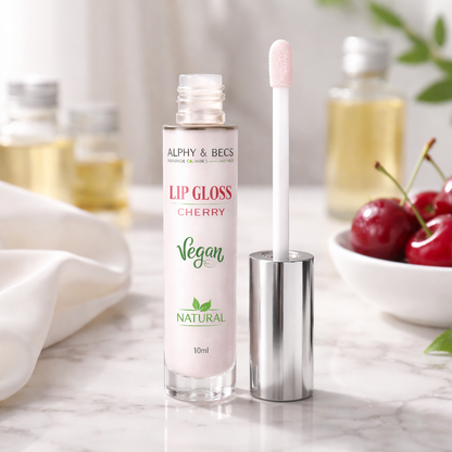 Natural Lip Gloss Cherry Flavor - 10ml