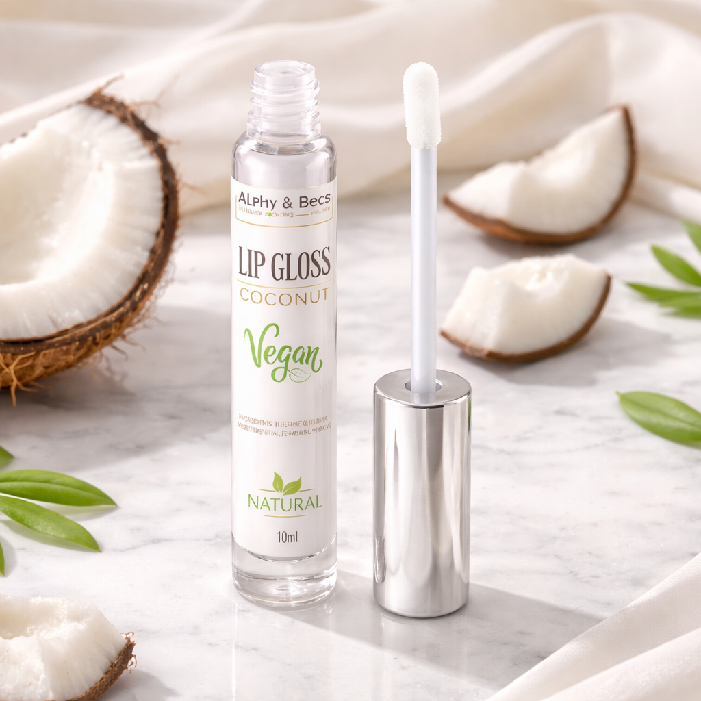 Natural Lip Gloss Coconut Flavor - 10ml