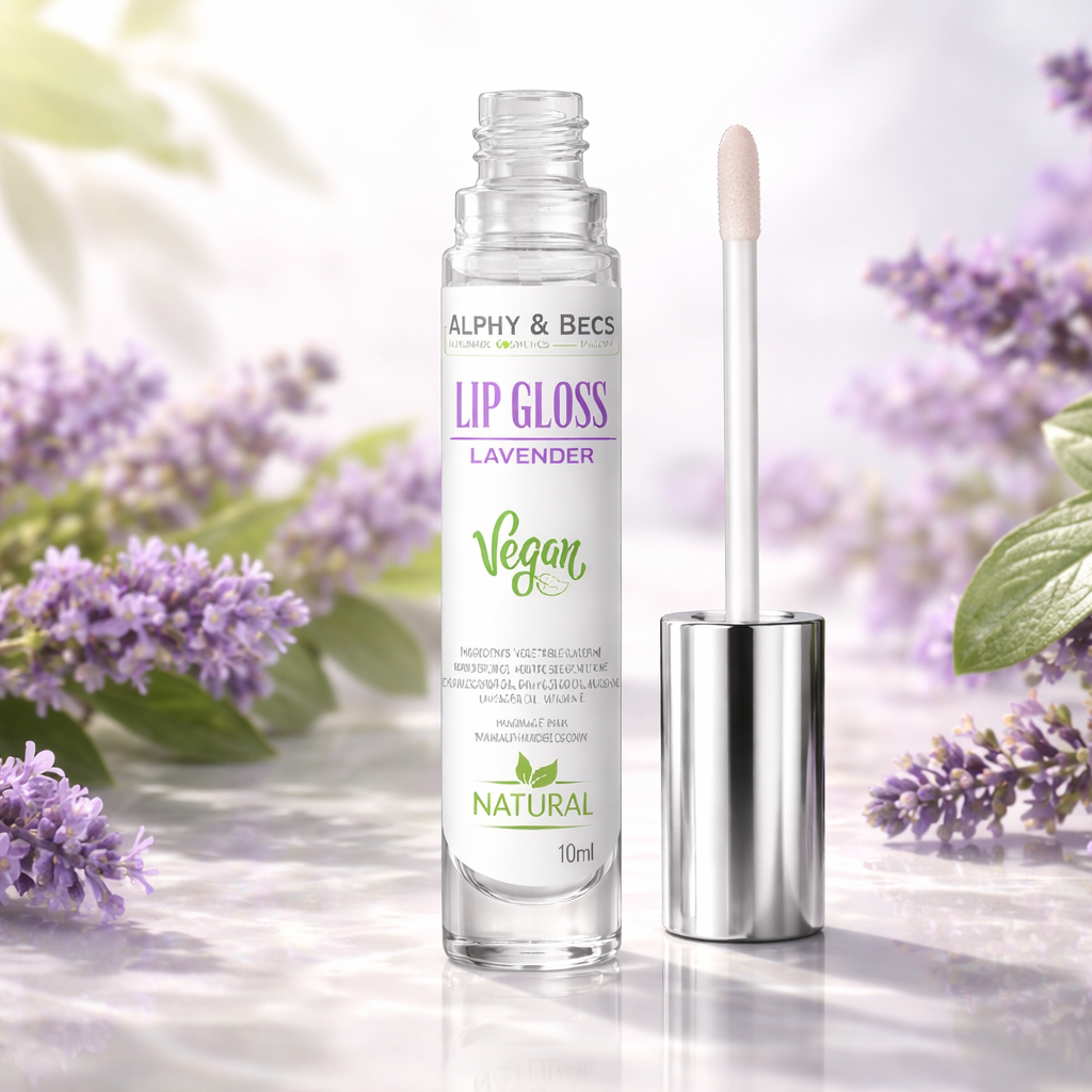 Natural Lip Gloss Lavender Flavor - 10ml