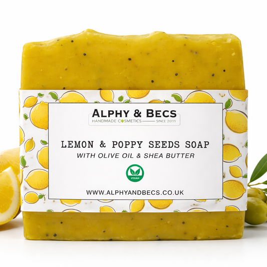 Natural Zesty Soap - Lemon & Poppy seeds - 110gr.