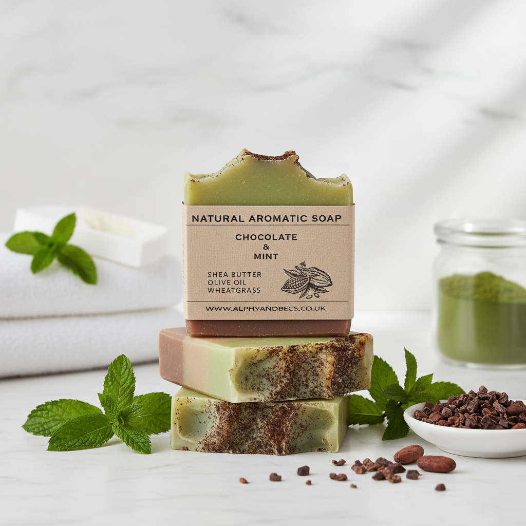 Chocolate & Mint - Natural Aromatic Soap