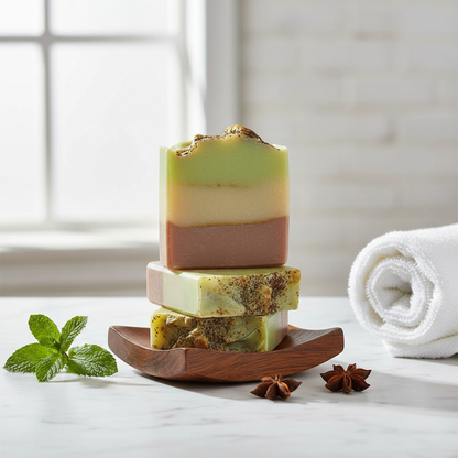Chocolate & Mint - Natural Aromatic Soap