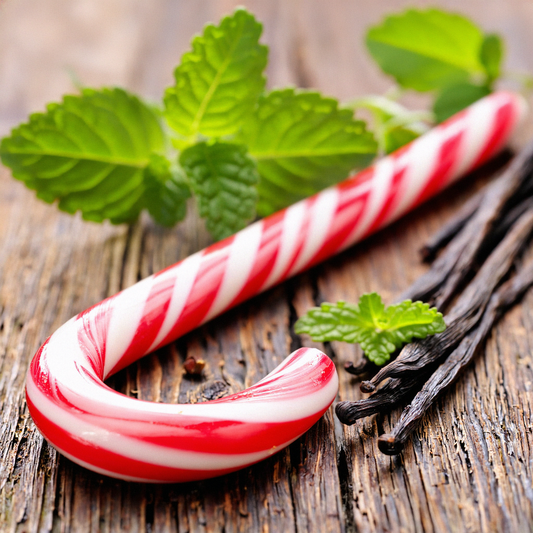 Candy Cane Natural Soap with Peppermint & Vanilla