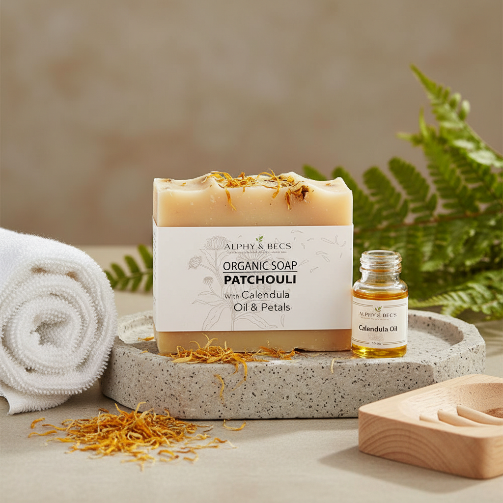 Patchouli Organic Soap with Calendula