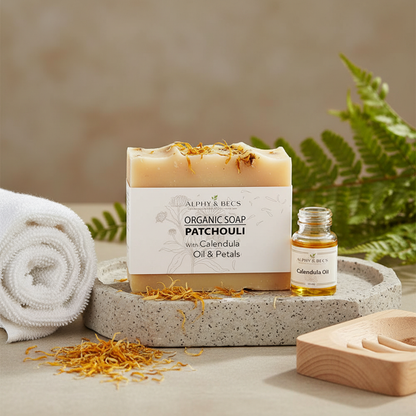 Patchouli Organic Soap with Calendula