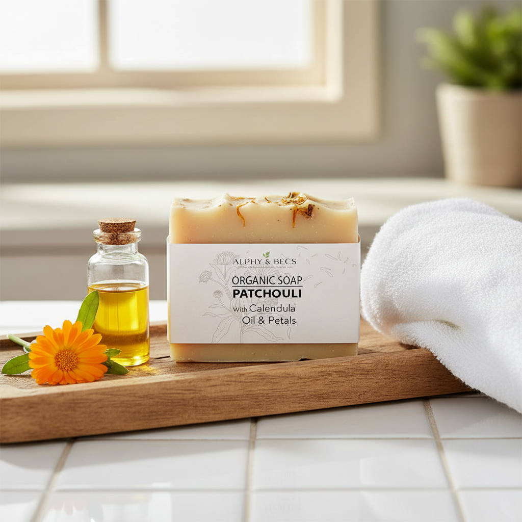 Patchouli Organic Soap with Calendula