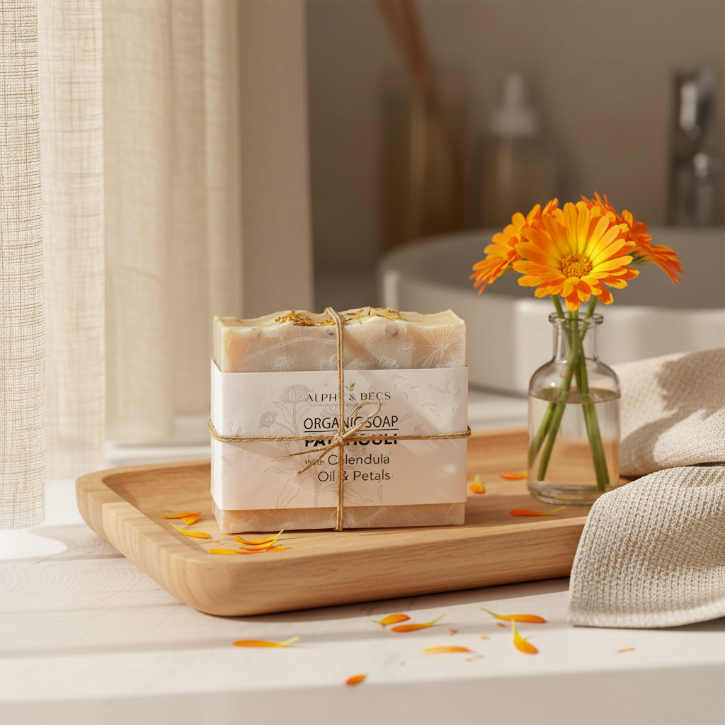 Patchouli Organic Soap with Calendula