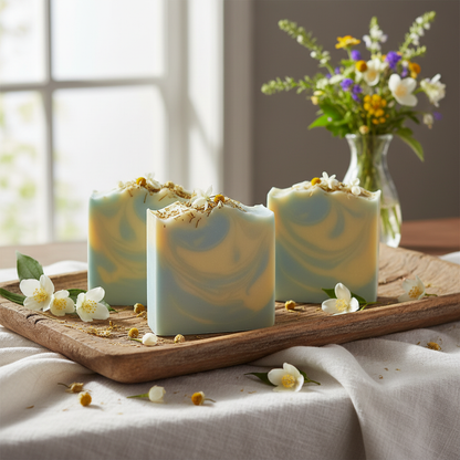 Chamomile & Jasmine Natural Floral Soap