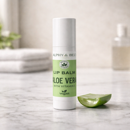 Aloe Vera Vegan Lip Balm - Fragrance/Colour Free