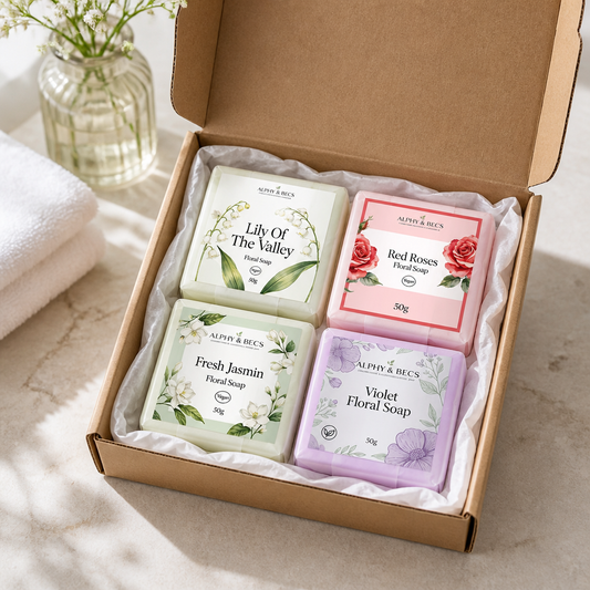 Floral Soap Set (4 Soaps)