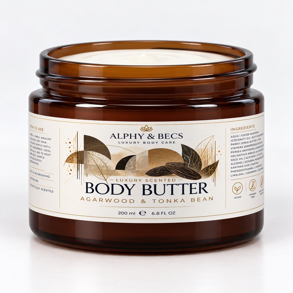 AGARWOOD & TONKA BEAN - LUXURY SCENTED BODY BUTTER