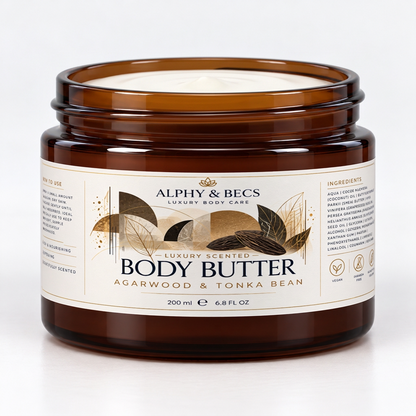AGARWOOD & TONKA BEAN - LUXURY SCENTED BODY BUTTER