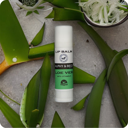 Aloe Vera Vegan Lip Balm - Fragrance/Colour Free