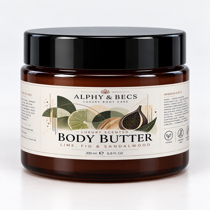 LIME, FIG & SANDALWOOD - LUXURY SCENTED BODY BUTTER