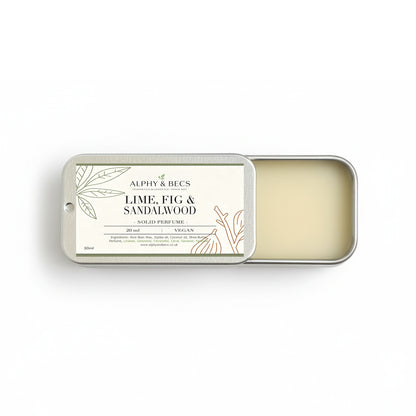 Lime, Fig & Sandalwood  - Solid Perfume - Unisex