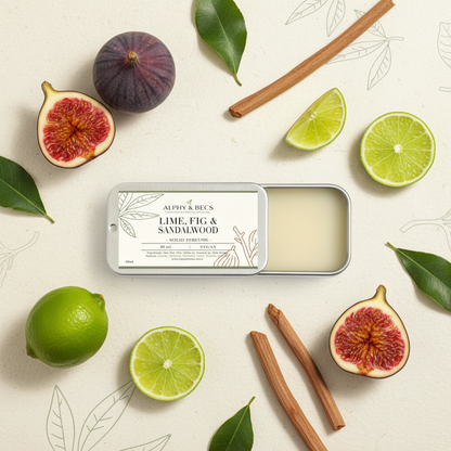 Lime, Fig & Sandalwood  - Solid Perfume - Unisex