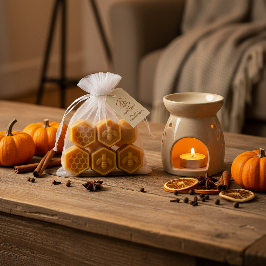 Organic Beeswax Melts - Pumpkin Spice & Vanilla