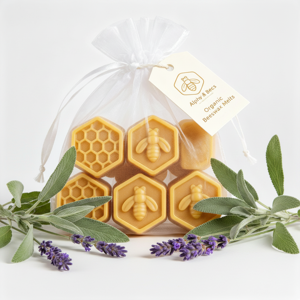 Organic Beeswax Melts - Lavender & Sage