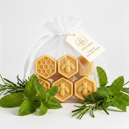 Organic Beeswax Melts - Peppermint & Rosemary