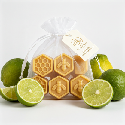 Organic Beeswax Melts - Bergamot & Lime
