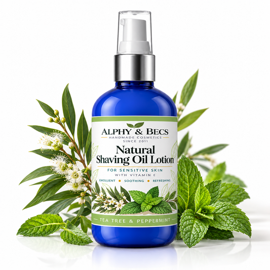 Natural Shaving Oil - Tea Tree & Peppermint