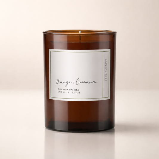 Orange & Cinnamon - Aromatic Candle