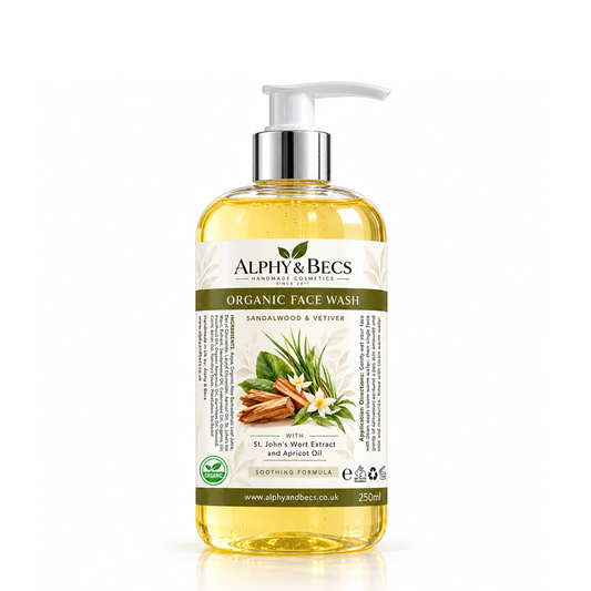 Organic Face Wash - Sandalwood & Vetiver