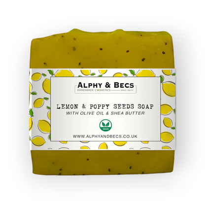 Natural Zesty Soap - Lemon & Poppy seeds