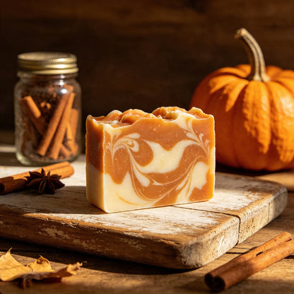 Pumpkin Spice & Vanilla - Natural Vegan Soap