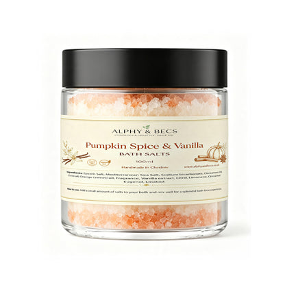 Pumpkin Spice & Vanilla - Natural Bath Salts