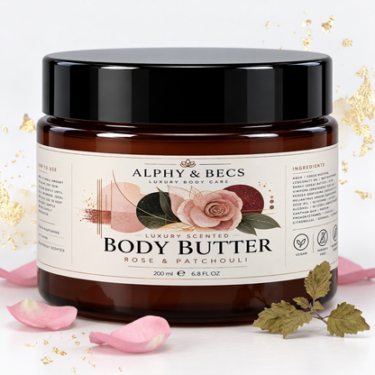 ROSE & PATCHOULI - LUXURY SCENTED BODY BUTTER
