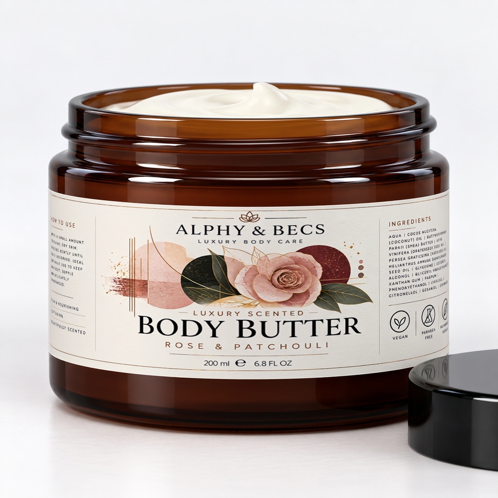ROSE & PATCHOULI - LUXURY SCENTED BODY BUTTER
