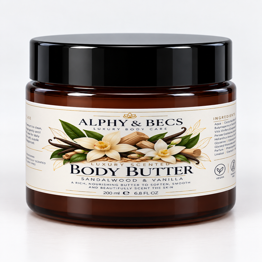 SANDALWOOD & VANILLA - LUXURY SCENTED BODY BUTTER