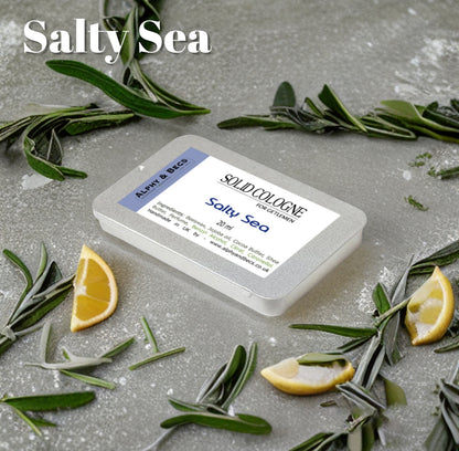 Solid Cologne For Men - Salty Sea - 20ml