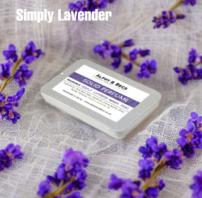 Natural Solid Perfume for Women - SIMPLY LAVENDER - 20ml