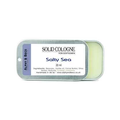 Solid Cologne For Men - Salty Sea - 20ml