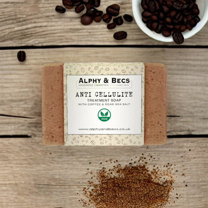 Anti Cellulite Treatment Soap Bar With Coffee Extract and Dead Sea Salt