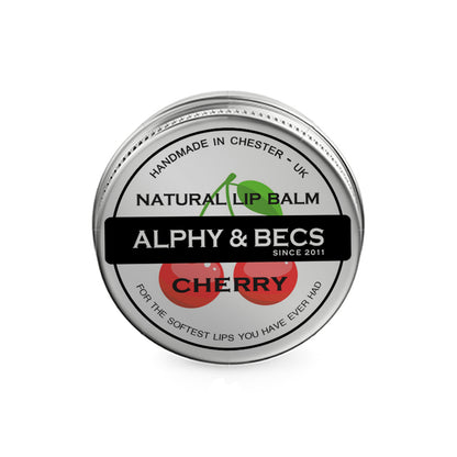 Natural Lip Balm Tin With Mango Butter - CHERRY - 15ml