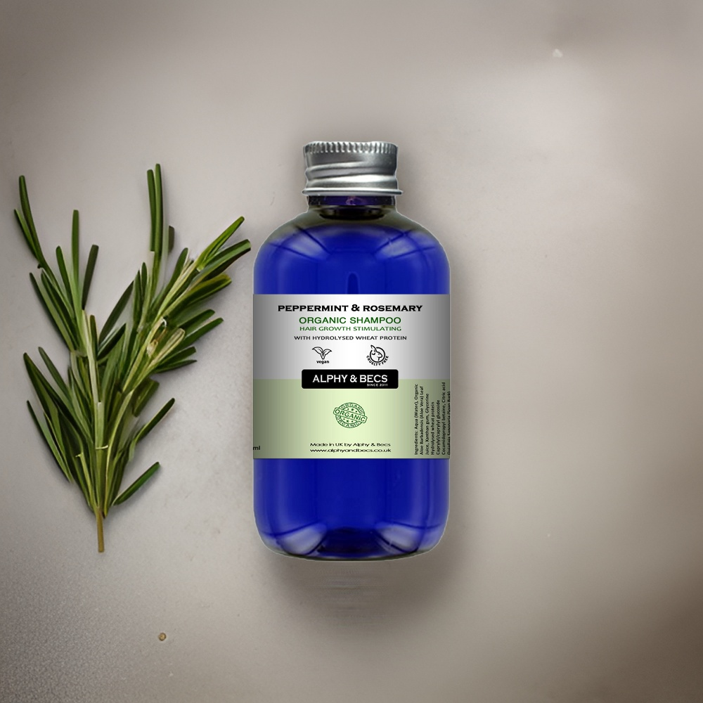 Organic Shampoo - Peppermint and Rosemary - 250ml