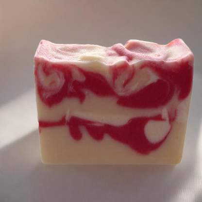 Candy Cane Natural Soap with Peppermint & Vanilla