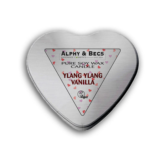 Heart Shaped Sensual Candle - Ylang Ylang & Vanilla