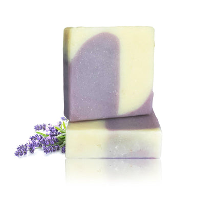 100% Natural Handmade Soap - Organic Lavender - With Cocoa Butter & Shea Butter - Alphy & Becs