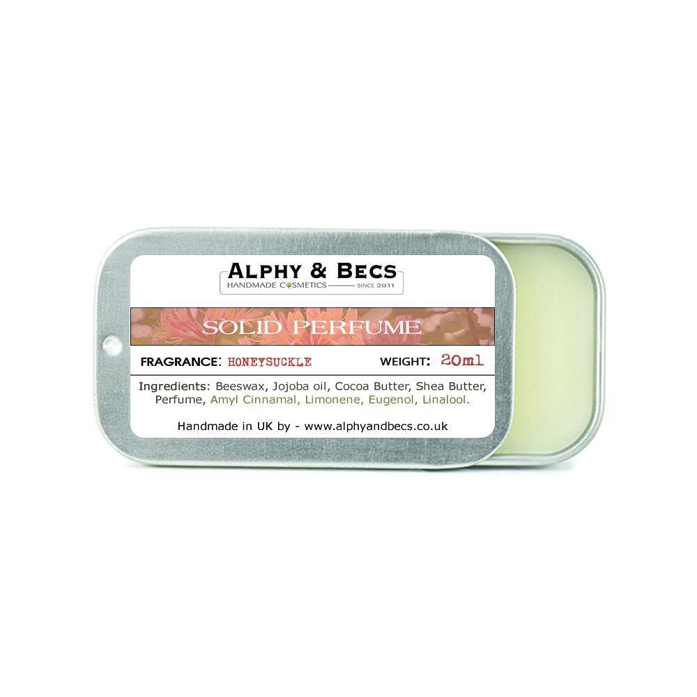 Natural Solid Perfume for Women - HONEYSUCKLE - 20ml - Alphy & Becs