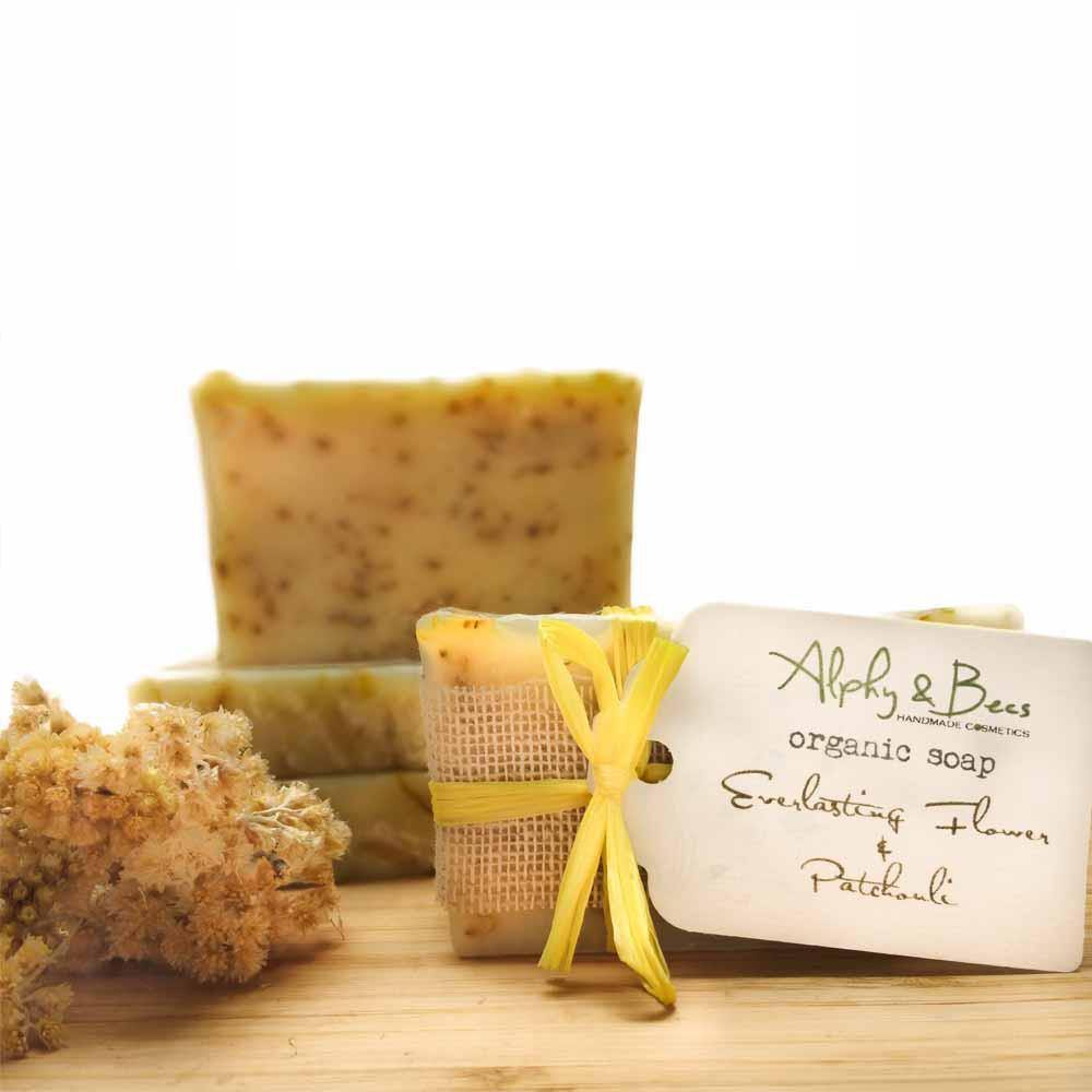 Organic Soap Immortelle (Helichrysum) & Patchouli - Alphy & Becs
