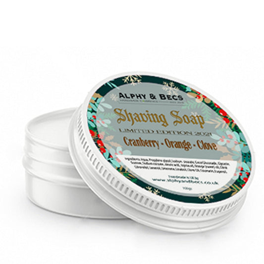 Shaving Soap - Cranberry, Orange & Clove - Limited Edition 2021 - 100gr.